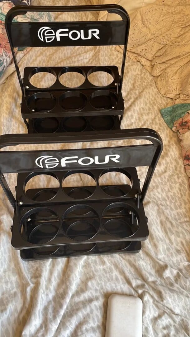 Customer photo review of Porta Botellas Plegable para 6 Botellas de 700 cc Four (Sin Botellas)