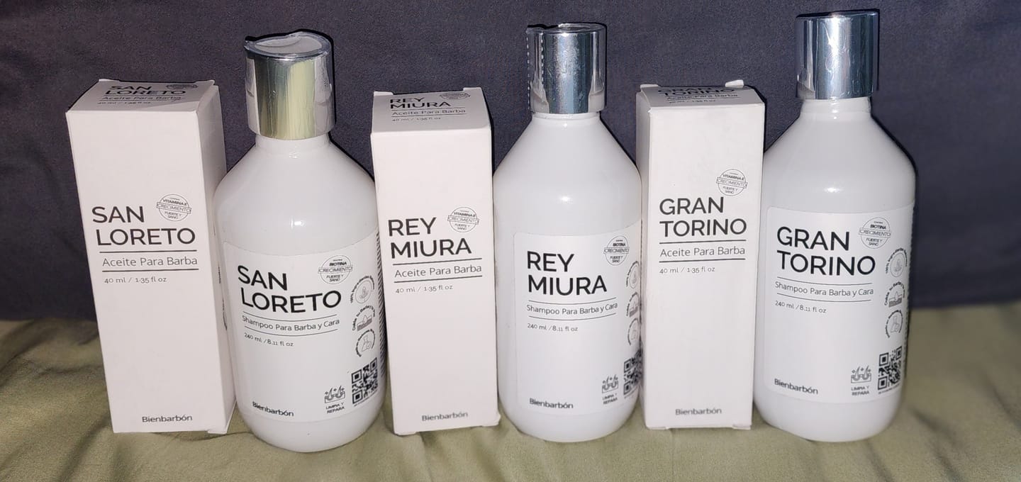Customer photo review of Aceite y Shampoo Para Barba · Paquete 6 Piezas
