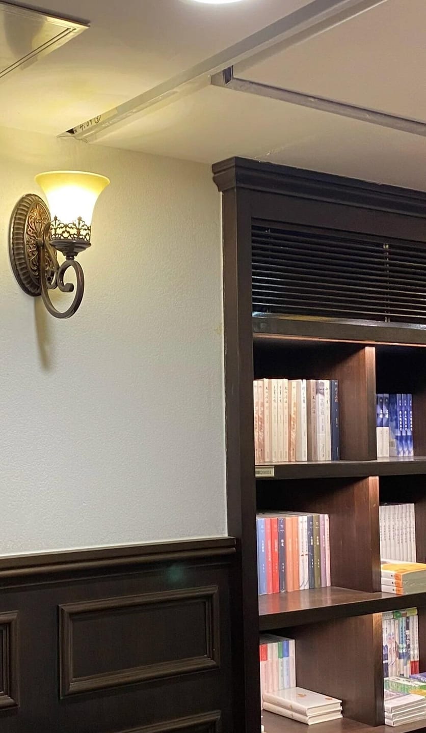 Customer photo review of Black Iron Wall Light, Two Arms, Glass Shades, Wall Sconce