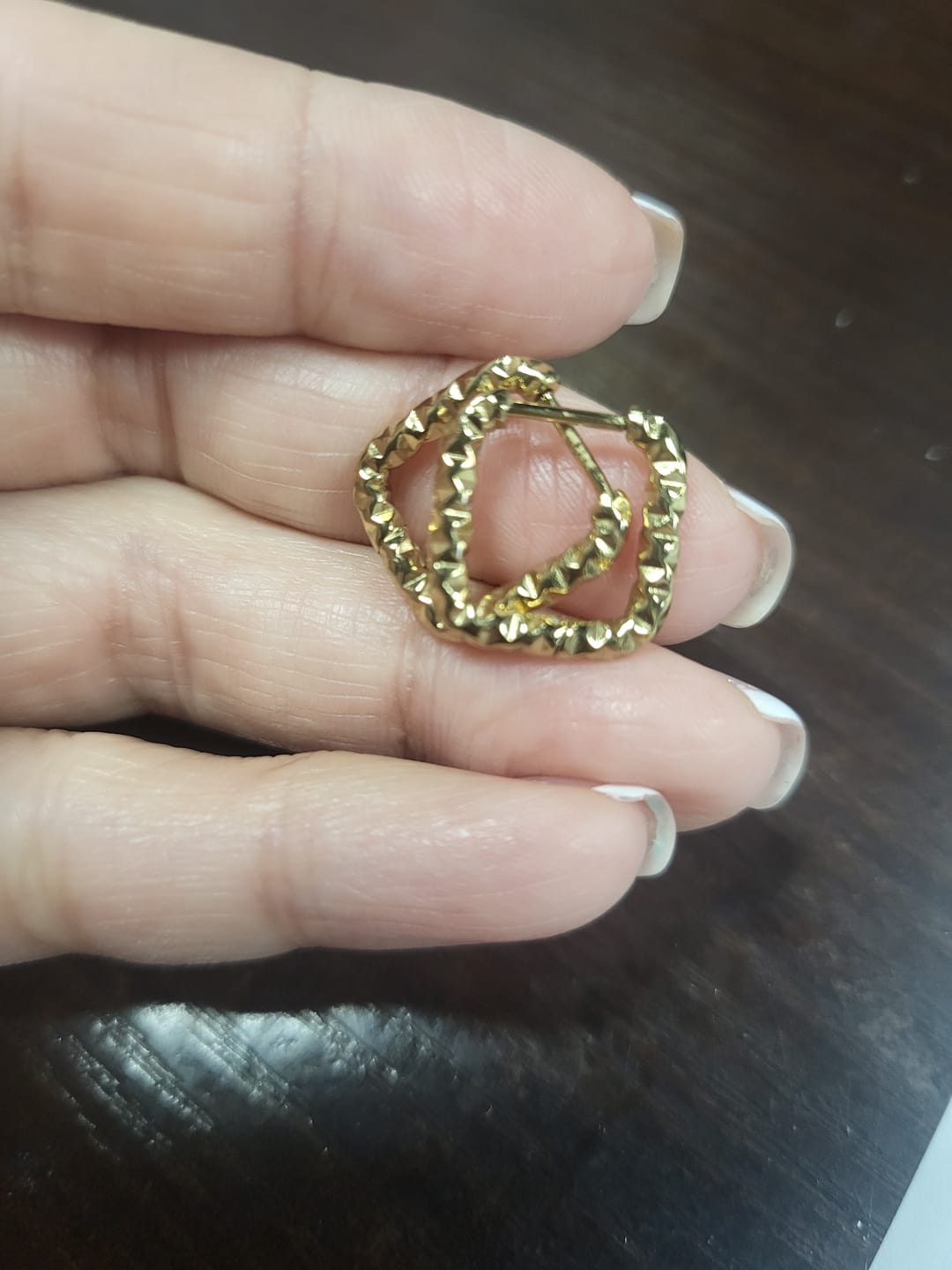 Customer photo review of Lynn Earrings