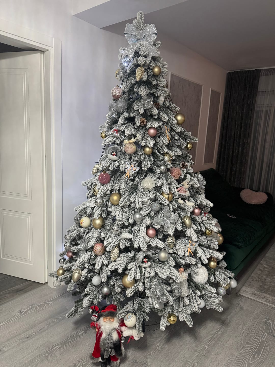 Customer photo review of Brad artificial de Crăciun Nordic, nins, 3D, 230 cm