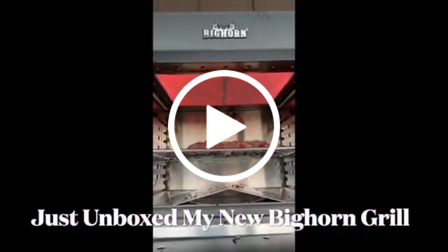 Customer video review of 1500℉ Portable Infrared Steak Grill with Pizza Stone, Stainless Steel- 16 Inch