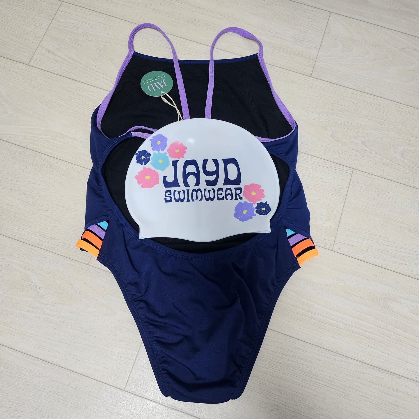 Customer photo review of ZAMBIA ONE PIECE - Navy|Lilac Haze