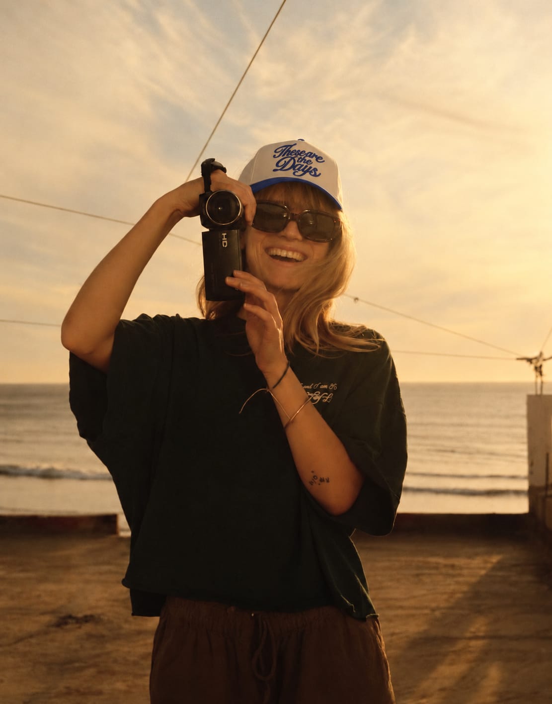 Customer photo review of These Are The Days Hat, Nostalgic Summer Vacation Snapback