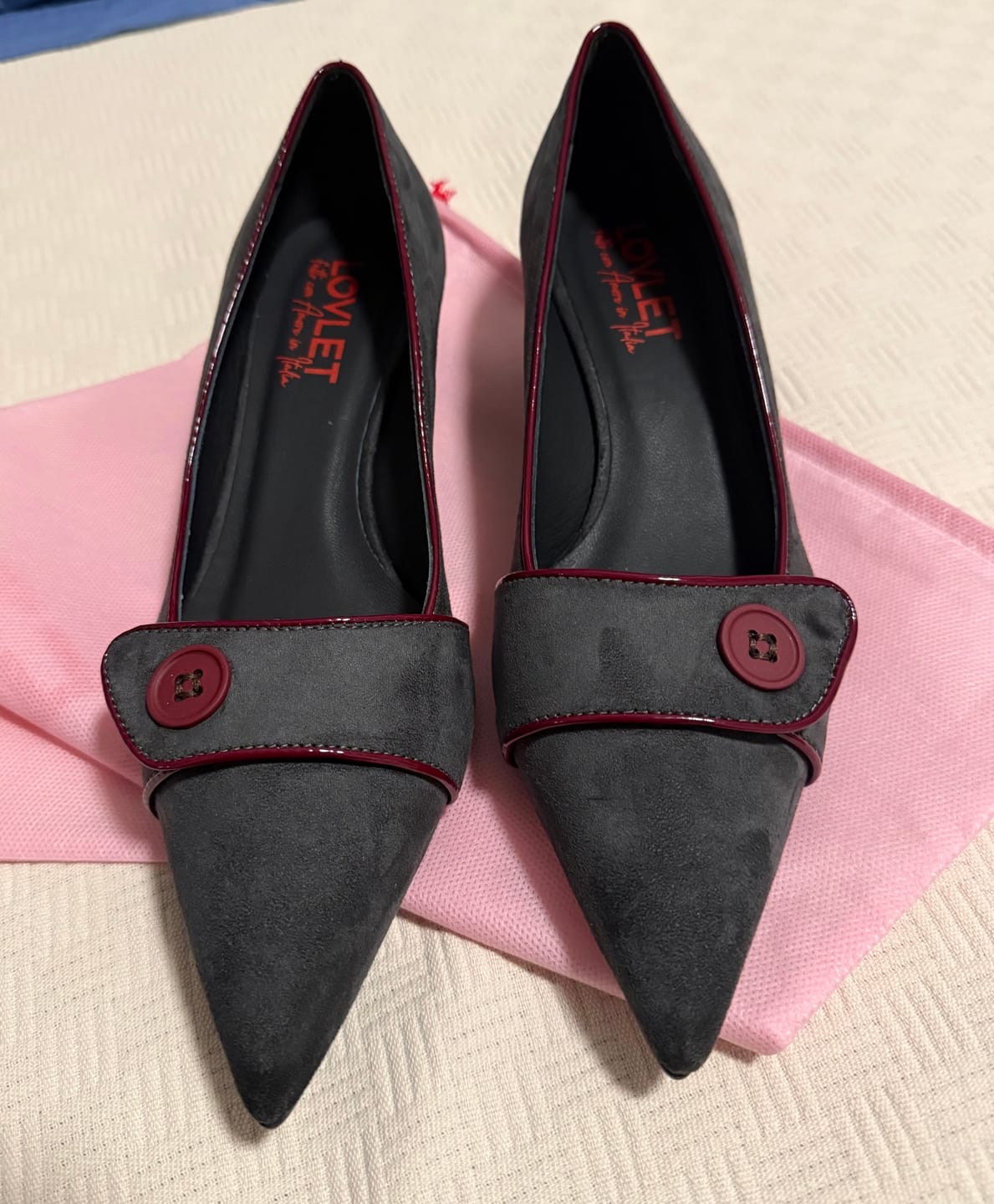 Customer photo review of DECOLLETE CHARLOTTE GRIGIO