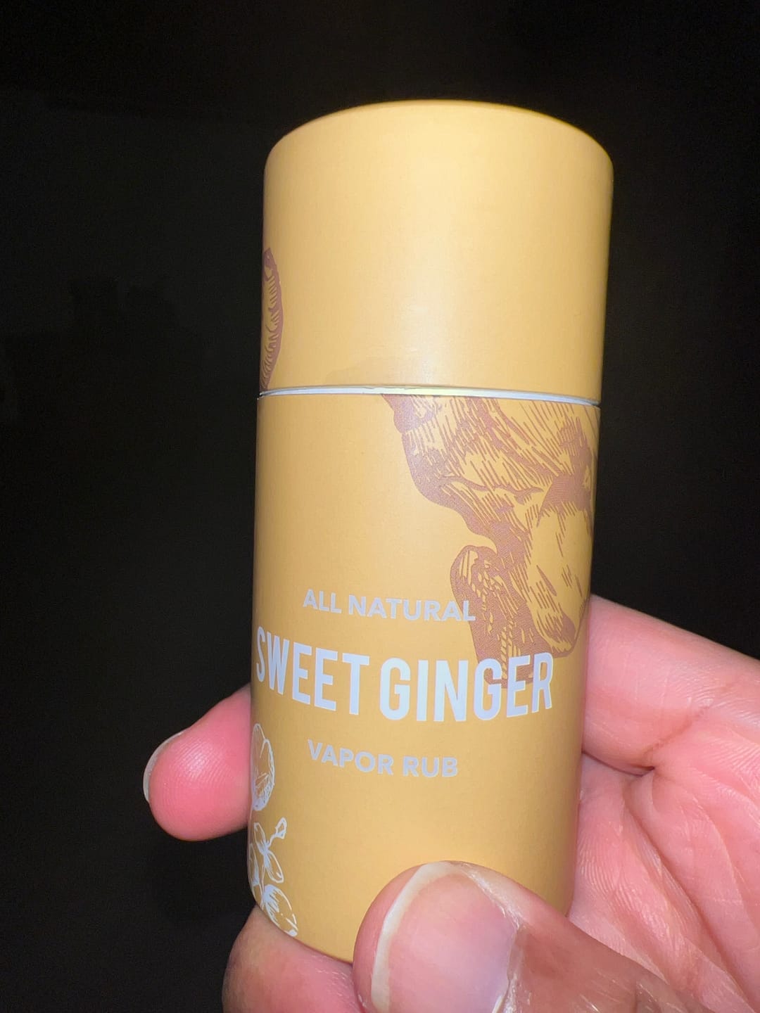 Customer photo review of Sweet Ginger Vapor Rub Stick