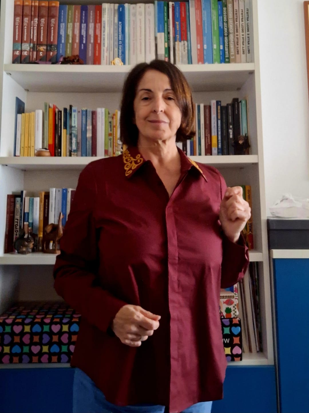 Customer photo review of CAMICIA ADRY BORDEAUX