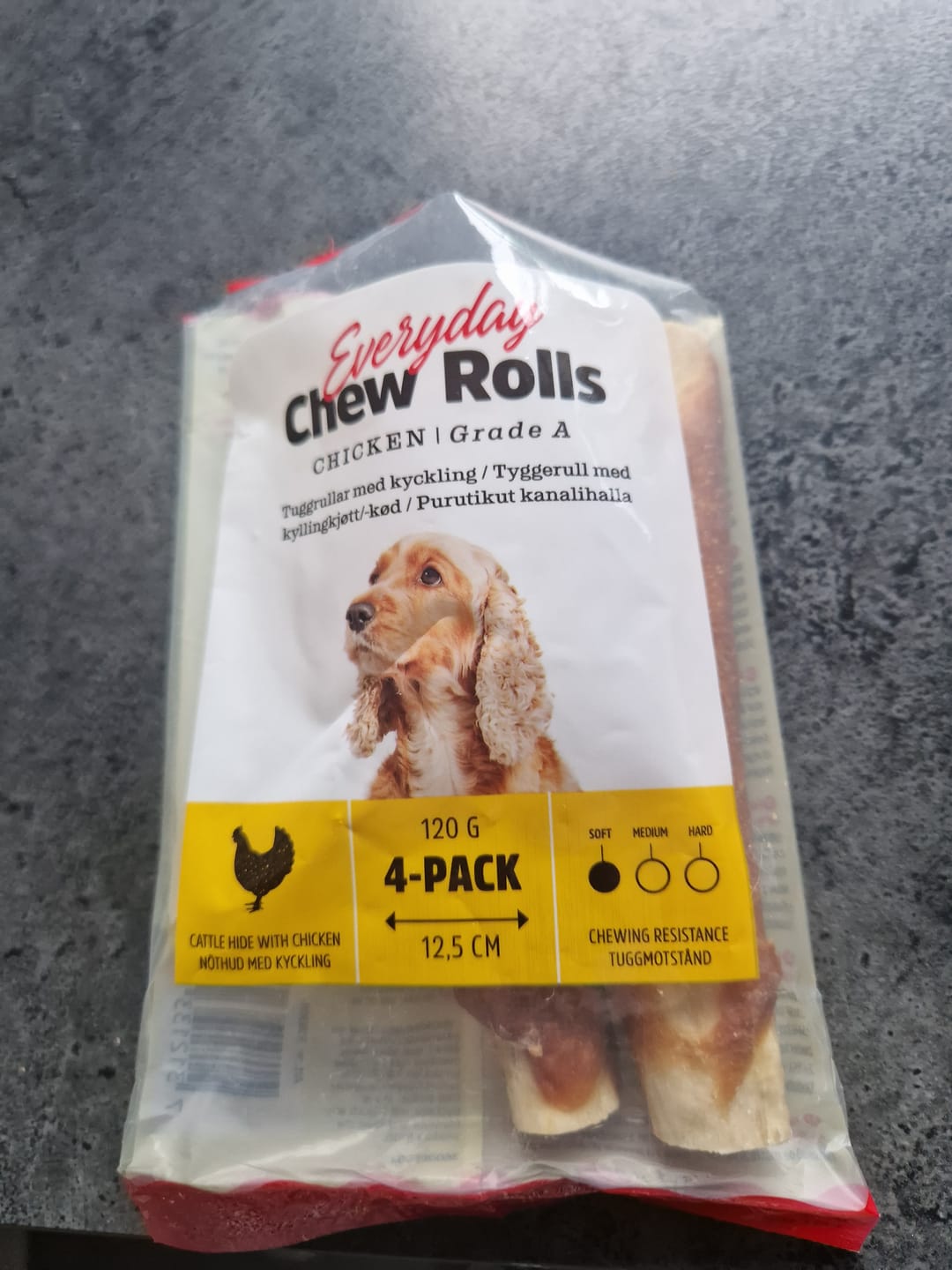 Customer photo review of Dogman - Tyggepinde m. Kylling, 4 stk. - Medium