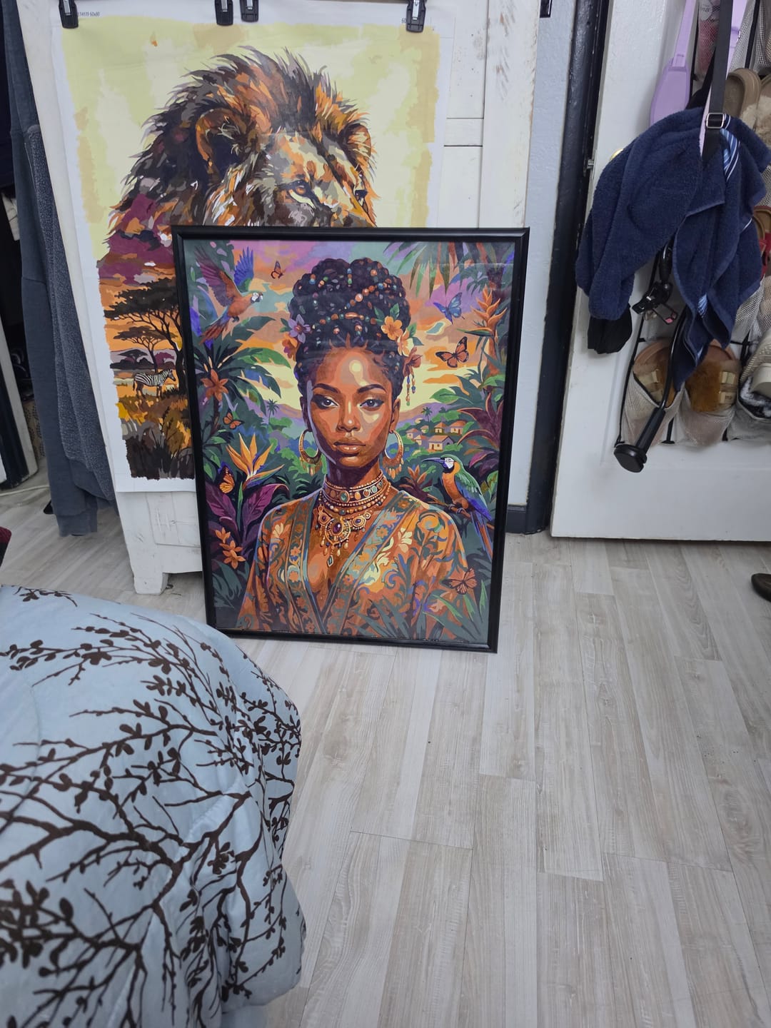 Customer photo review of Tropical Queen of Birds (Paint by Numbers)