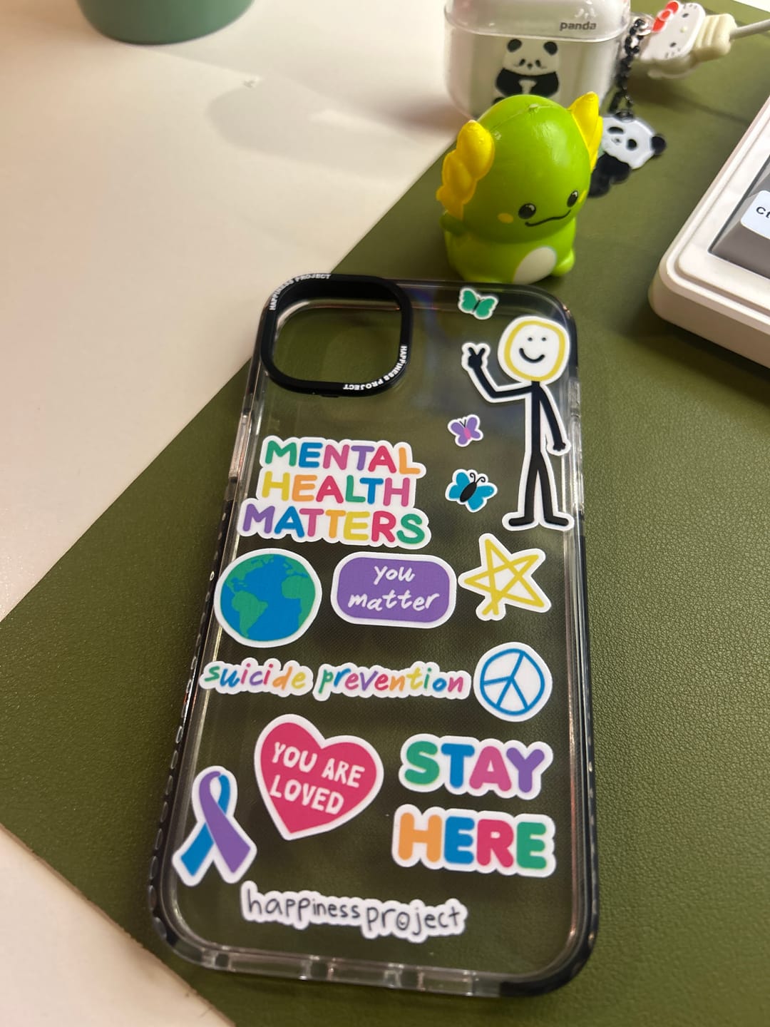 Customer photo review of Happiness Phone Case