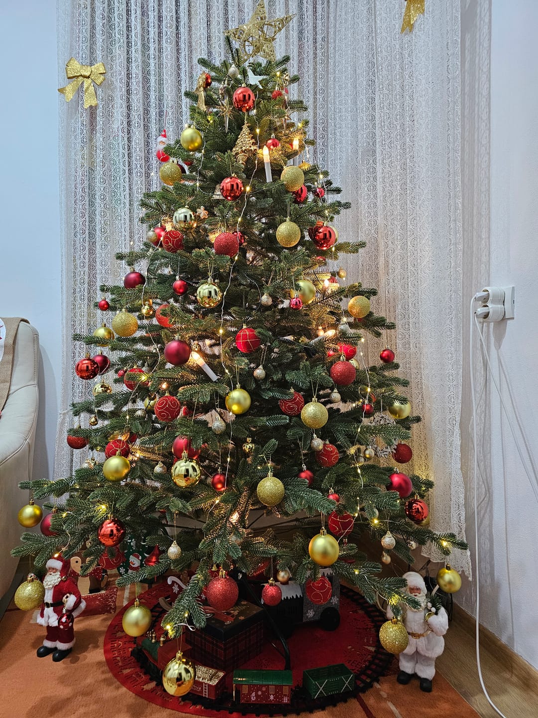 Customer photo review of Brad artificial de Crăciun Alpin, verde, 3D, 180 cm