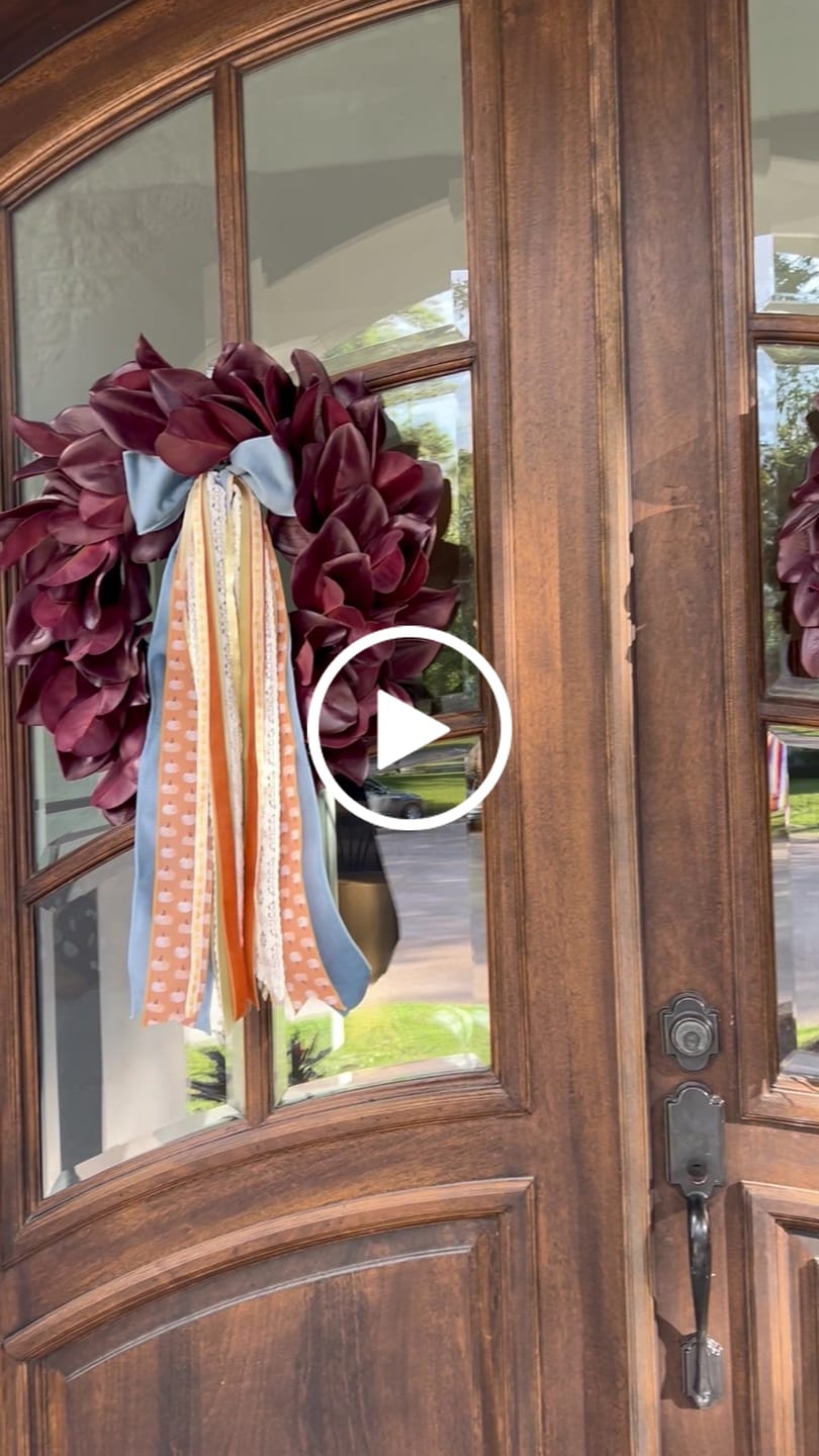 Customer video review of Gilded Pumpkin Wreath Ribbon