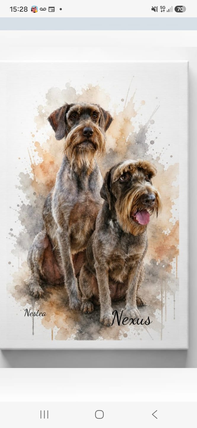 Customer photo review of Ton animal de compagnie en œuvre d’art – avec aperçu en direct, en poster ou sur toile.