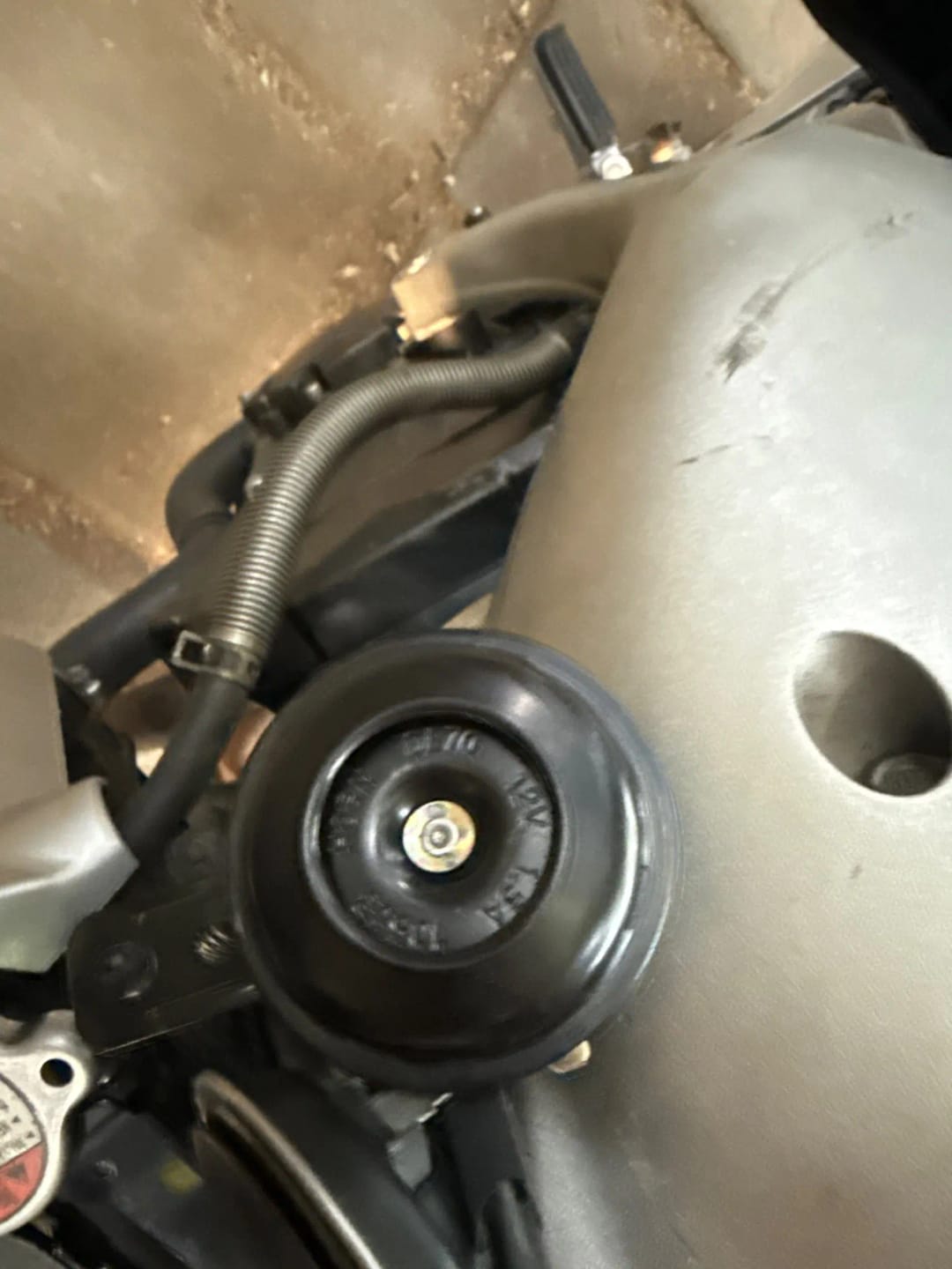 Customer photo review of Compact 12V Electric Horn for Golf Carts