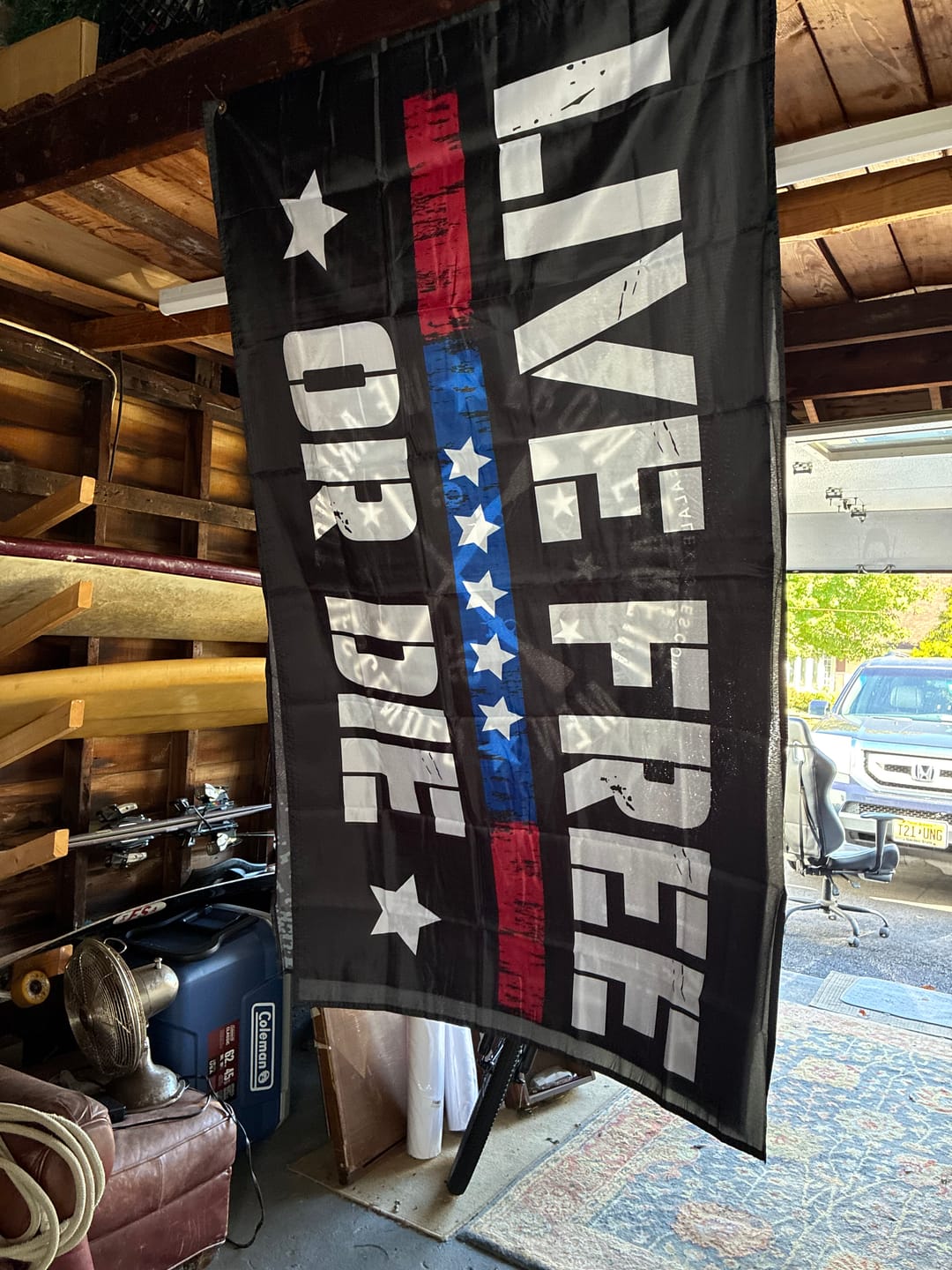 Customer photo review of (Free W/ Order) Premium Mystery Flag