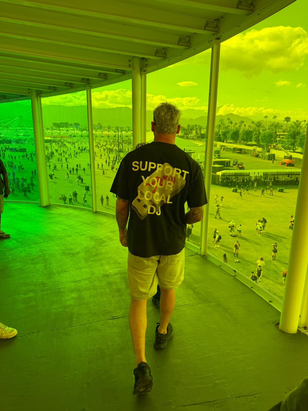 Customer photo review of SUPPORT YOUR LOCAL DJ T-SHIRT