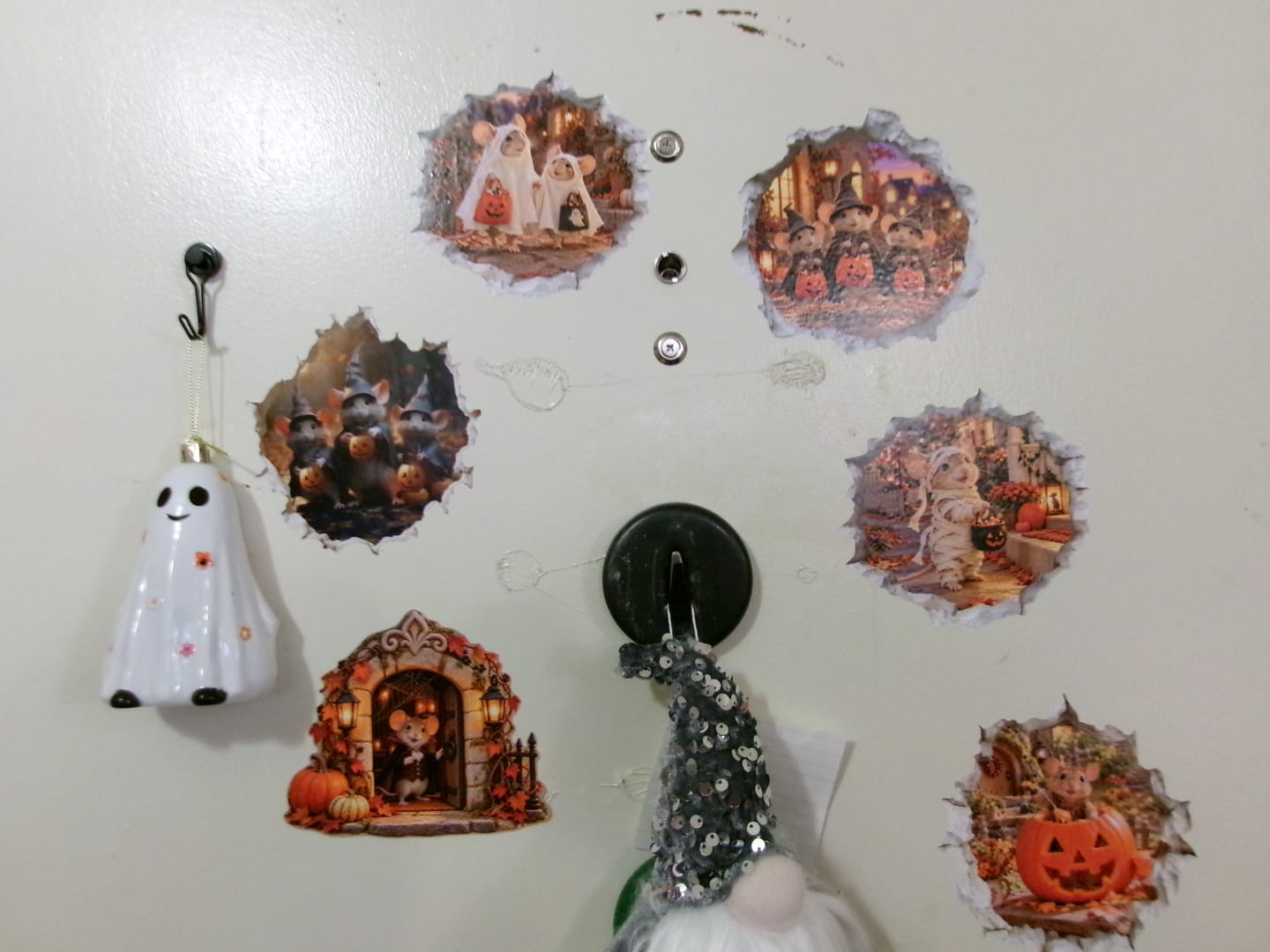 Customer photo review of Halloween Mouse Hole Decal Bundle