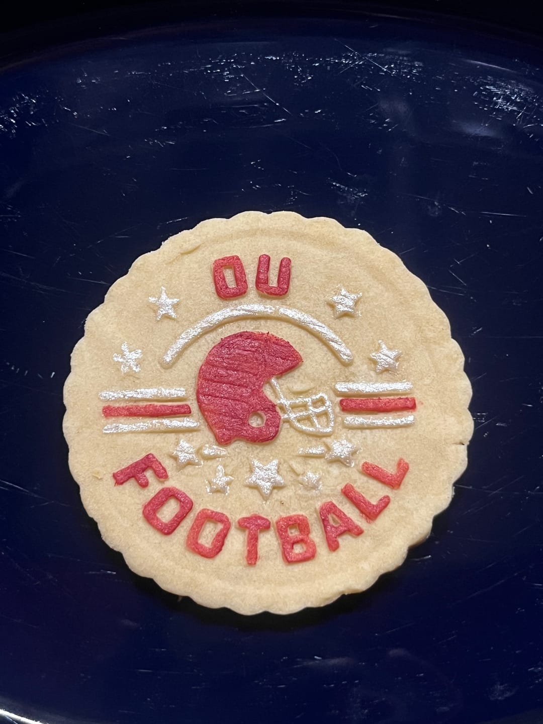 Customer photo review of Customizable Football Team Cookie Stamp
