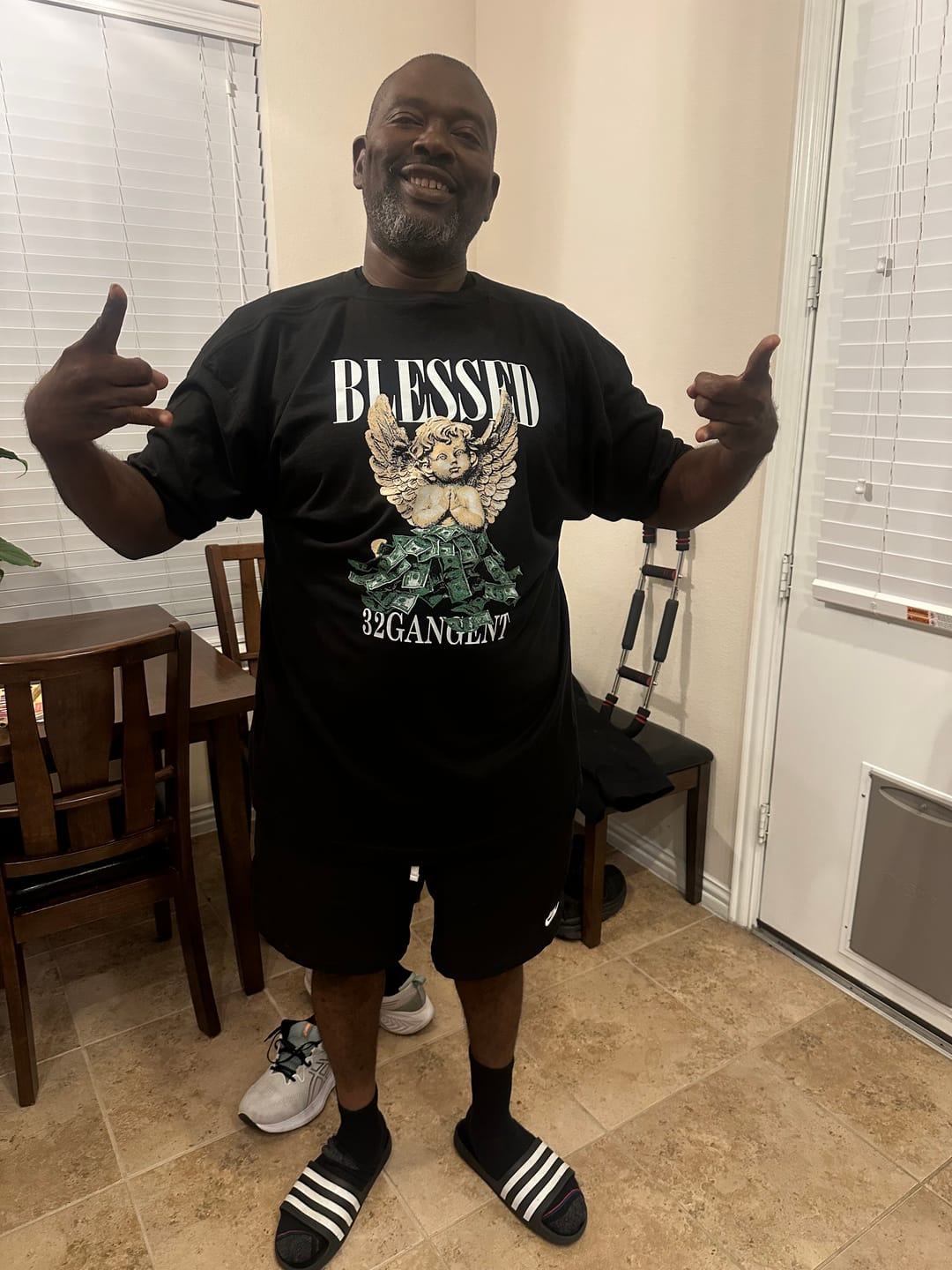 Customer photo review of BLESSED PREMIUM TEE
