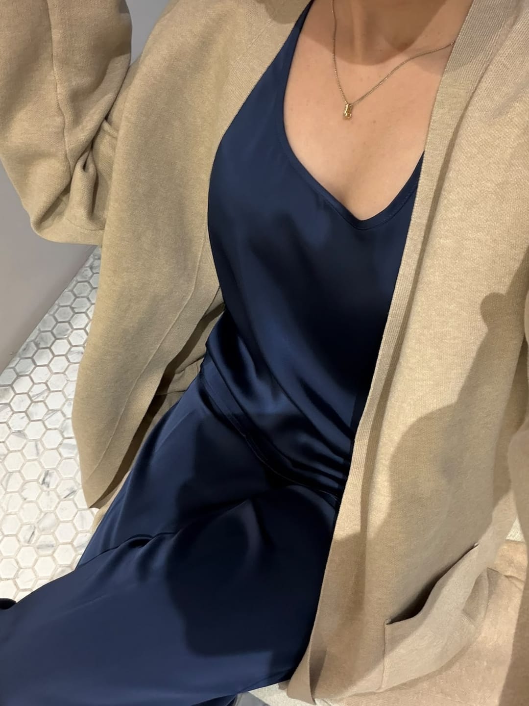 Customer photo review of Plush Knit Long Cardigan