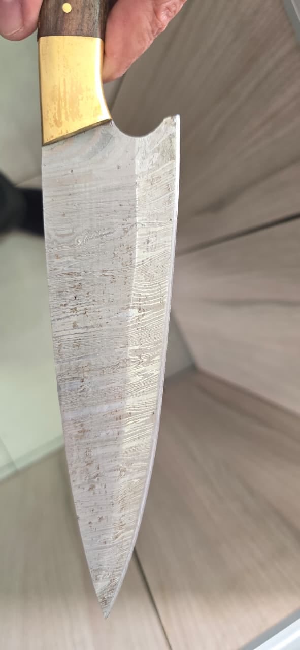 Customer photo review of Cuchillo de Cocina Damasco 32cm "Colico"