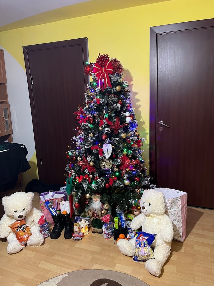 Customer photo review of Brad artificial de Crăciun Fulg de Nea, nins cu merișoare albe, 2D, 200 cm