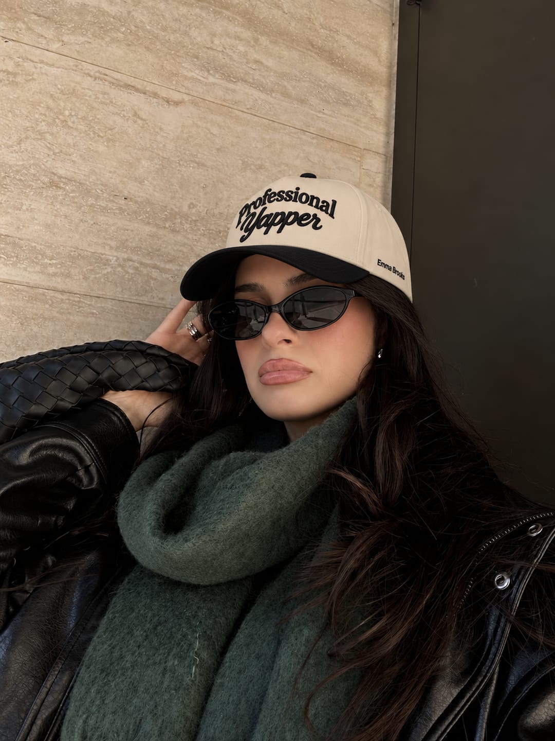 Customer photo review of Professional Yapper Hat, Chatty Gen Z Slang Snapback