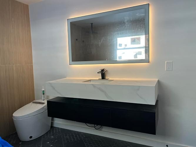 Customer photo review of Grenaa - Single-Hole Dual-Spout Purifier Kitchen Faucet with LED Waterfall