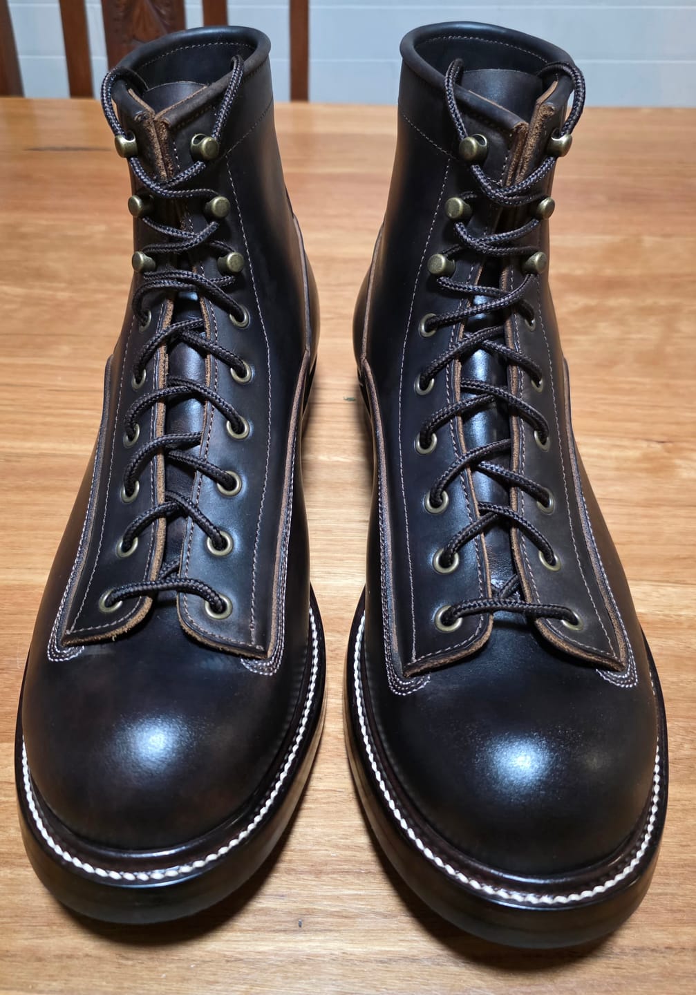 Customer photo review of Monkey Boot M01 - luosjiet®boots MTO -  Tan Oiled Nubuck Reverse(German)