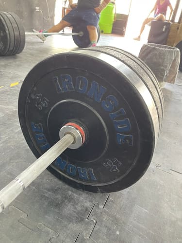 Customer photo review of Olympic Training Barbell 35 lb - 700 lb Capacity Bar - IRONSIDE