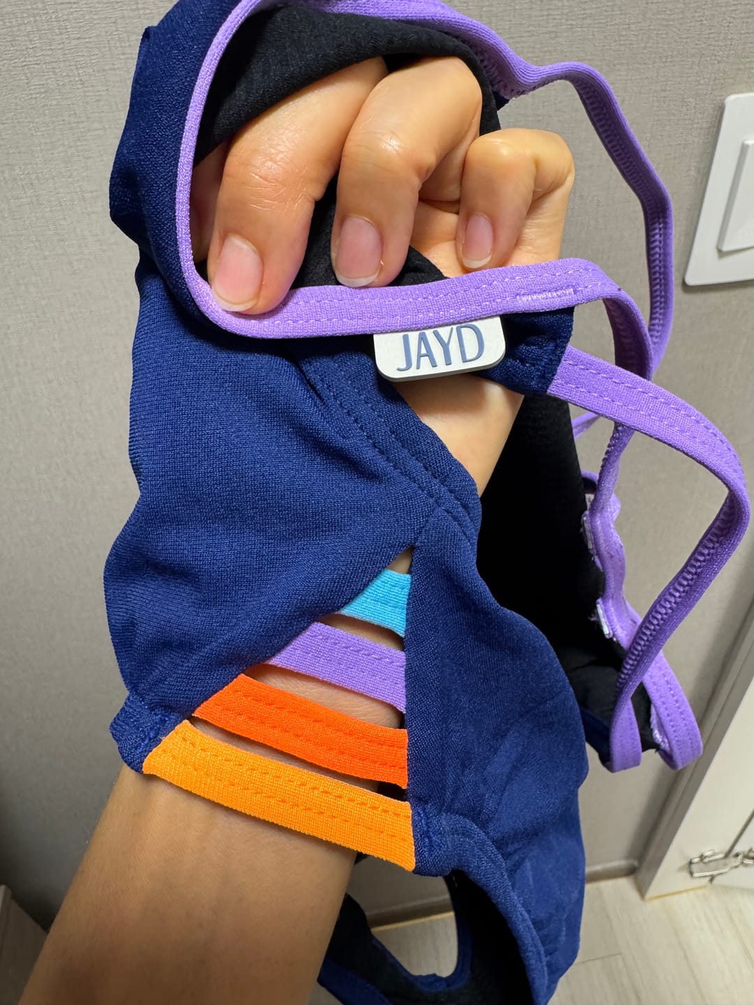 Customer photo review of ZAMBIA ONE PIECE - Navy|Lilac Haze