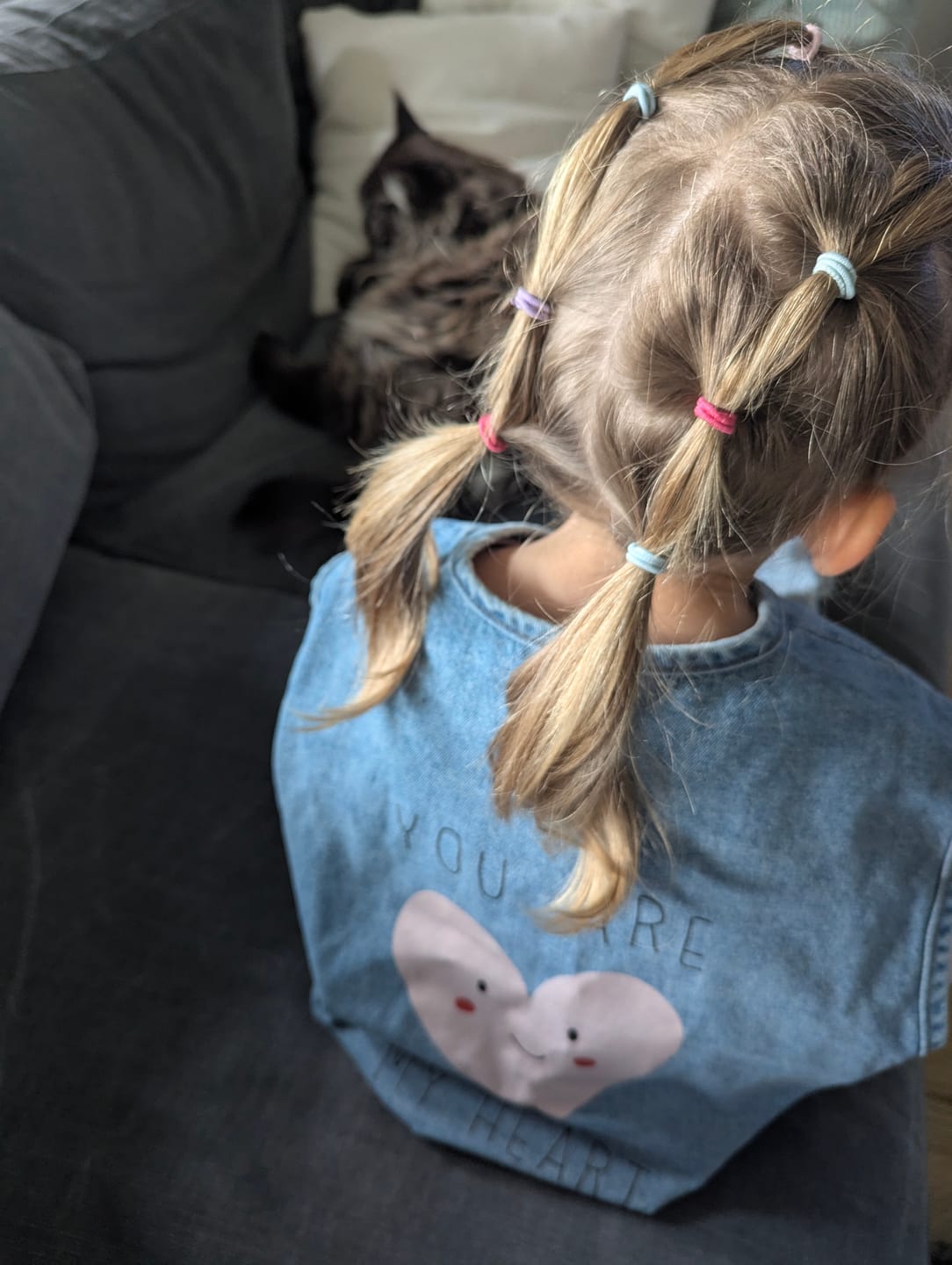 Customer photo review of You are my heart Denim Vest