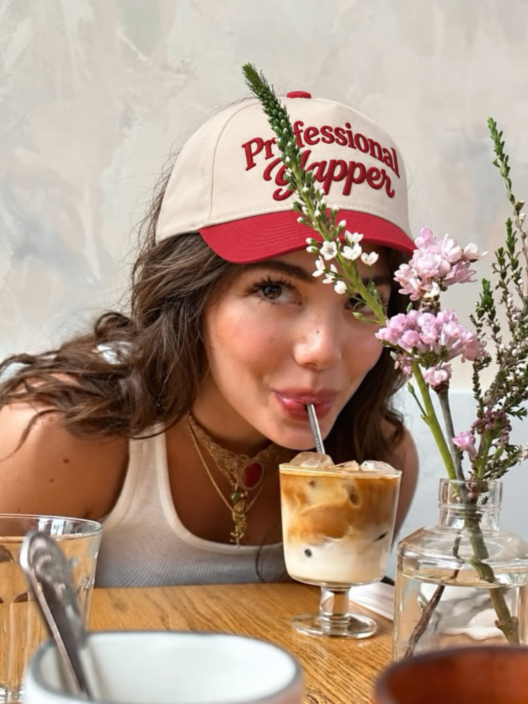 Customer photo review of Professional Yapper Hat, Chatty Gen Z Slang Snapback