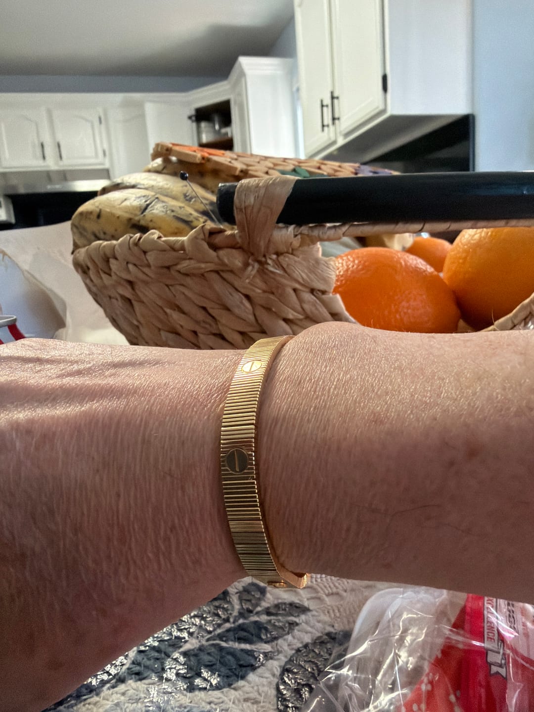 Customer photo review of 18k rose gold unlimited bracelet