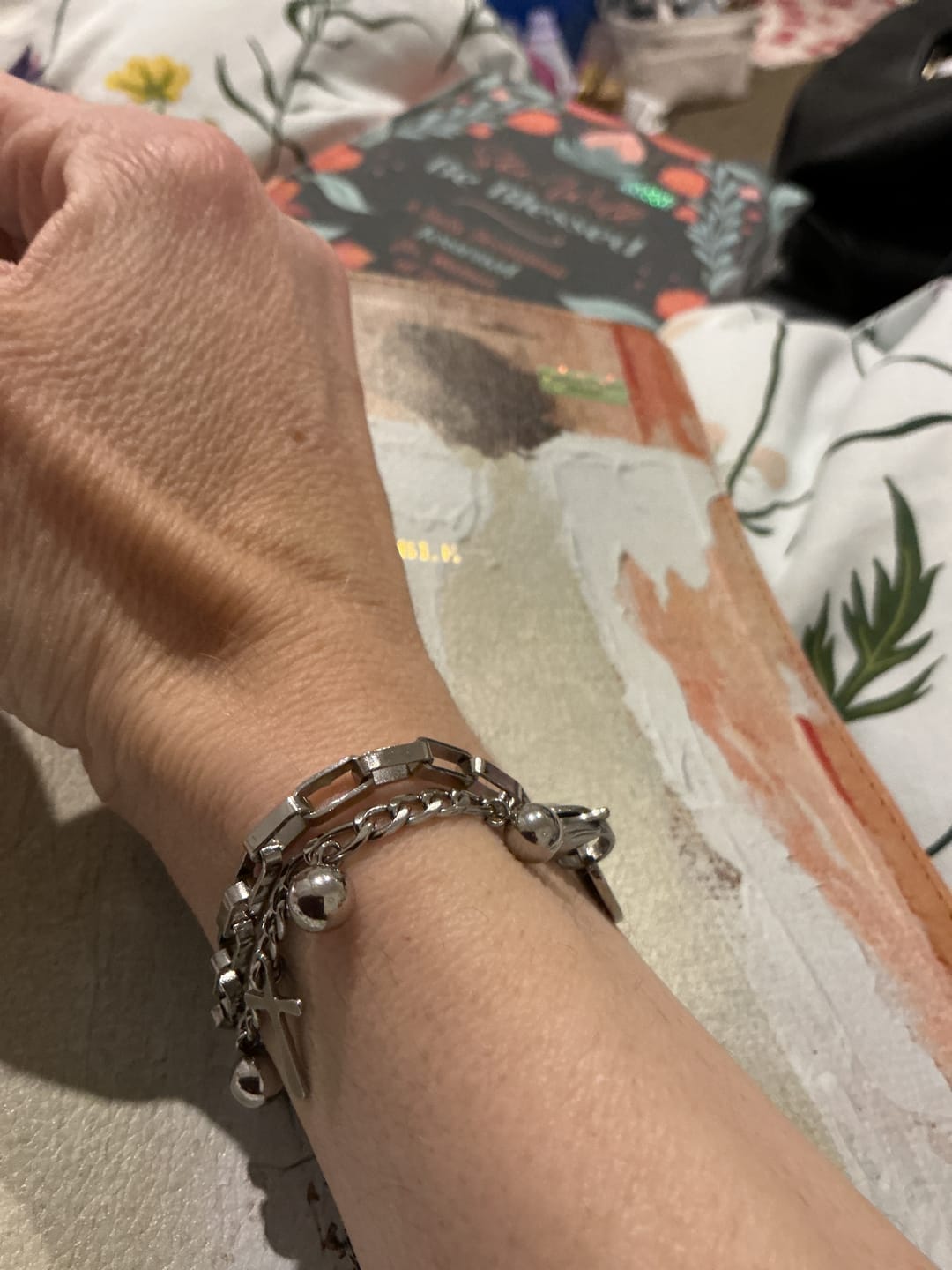 Customer photo review of FaithLink Duo Women Medical ID Bracelet