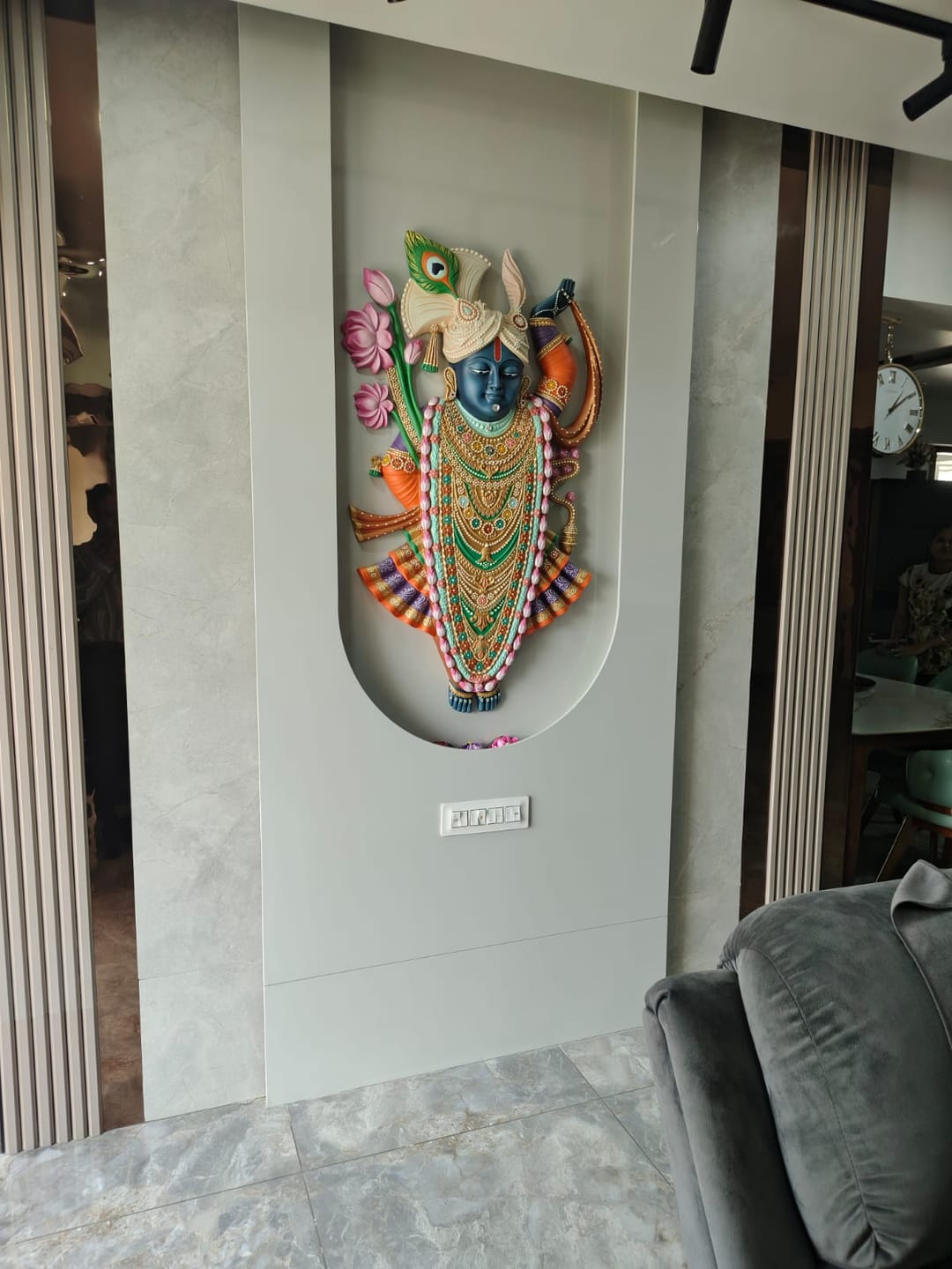 Customer photo review of DA-115 Shrinathji 3D Wall Sculpture 50x30 inches
