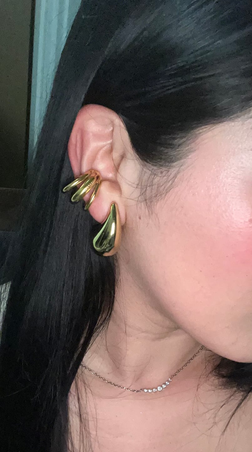 Customer photo review of Ear Cuff Triple