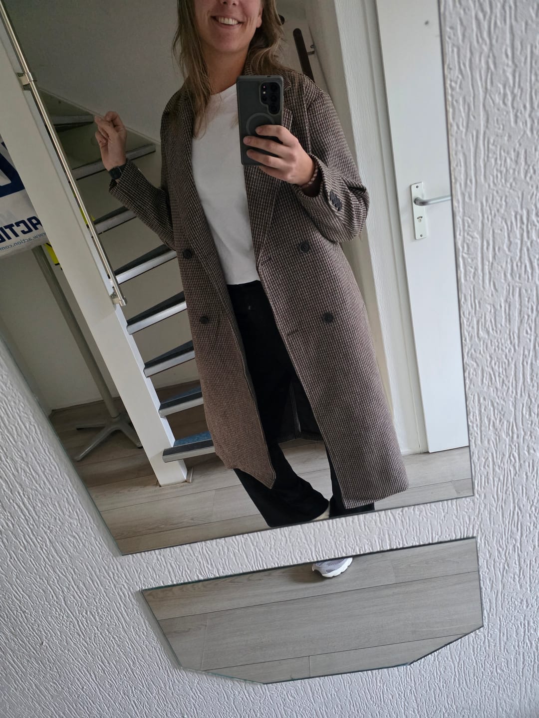 Customer photo review of Zania Wool Long Coat | Brown