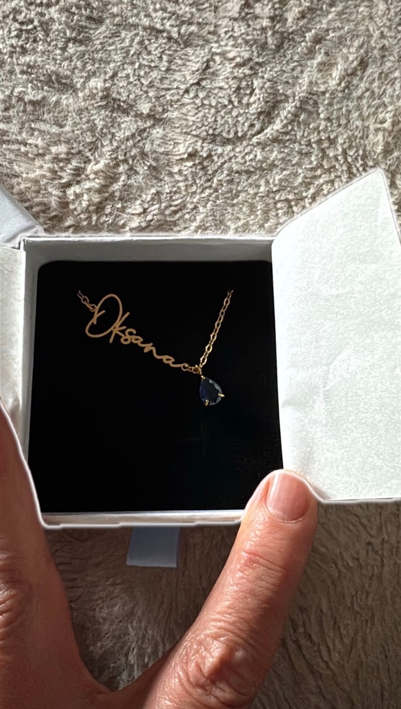 Customer photo review of Lucce Signature Necklace