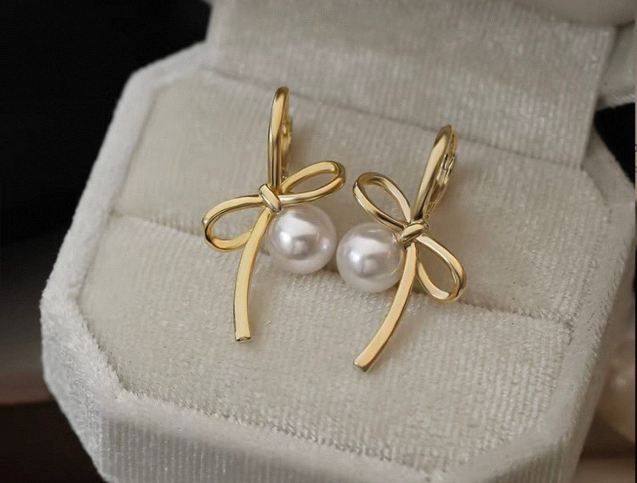 Customer photo review of Aludra Earrings