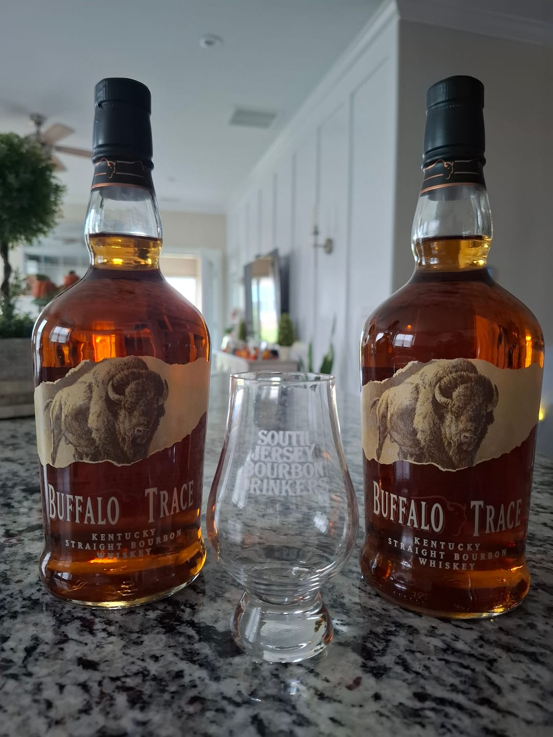 Customer photo review of Buffalo Trace Bourbon Whiskey 6 Pack