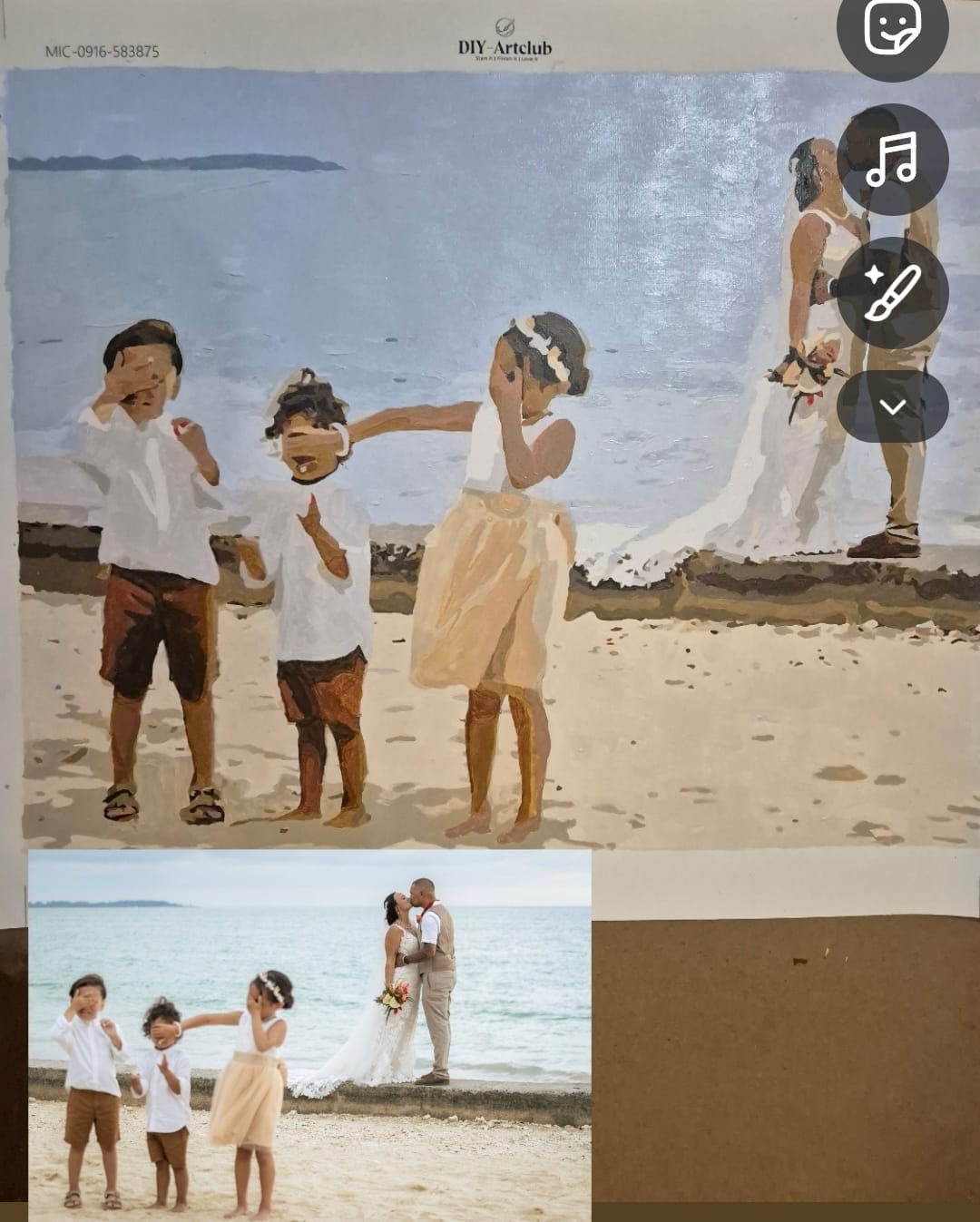 Customer photo review of Custom Kit | Paint by Numbers