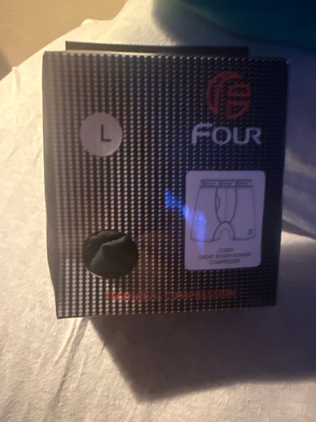 Customer photo review of Boxer de Compresión Negro Gris Four