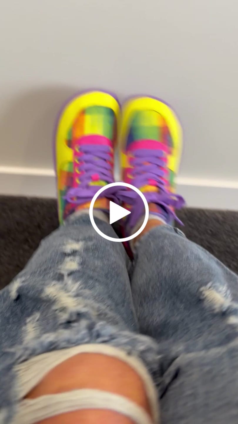 Customer video review of IMPERFECTS CHECKERED JOY | SNEAKERS - ADULTS