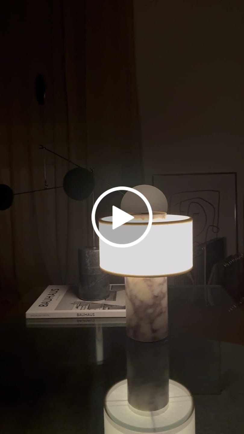 Customer video review of Auríe Portable Lamp | Calacatta Viola