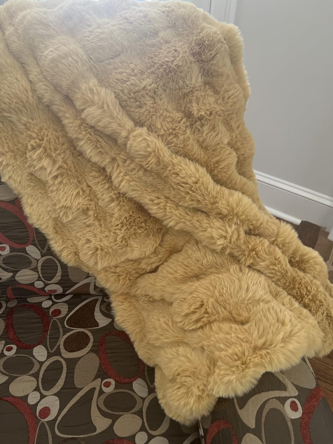 Customer photo review of CloudNap Plush Throw Blanket