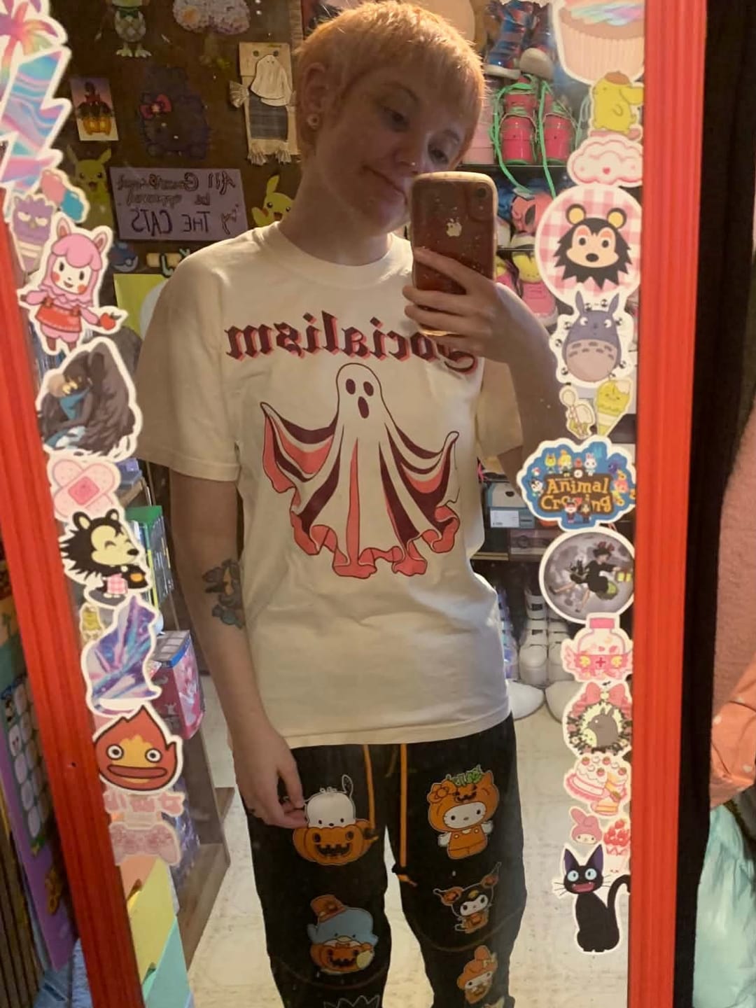 Customer photo review of Socialism Ghost Tee
