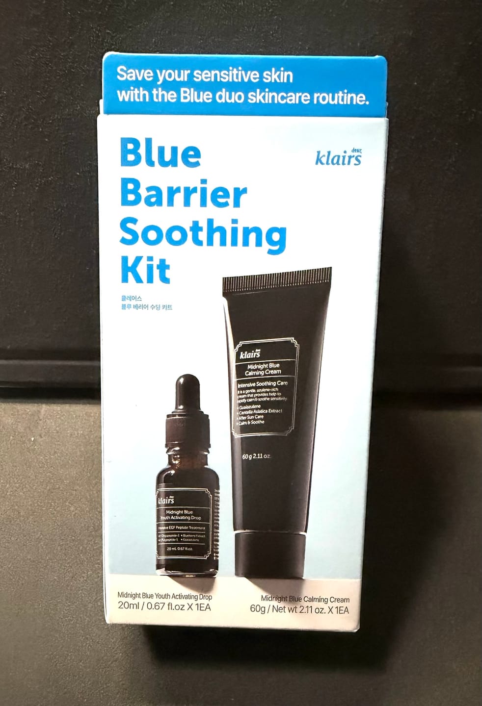 Customer photo review of Midnight Blue Barrier Kit (2.78 Fl Oz (Pack of 1))