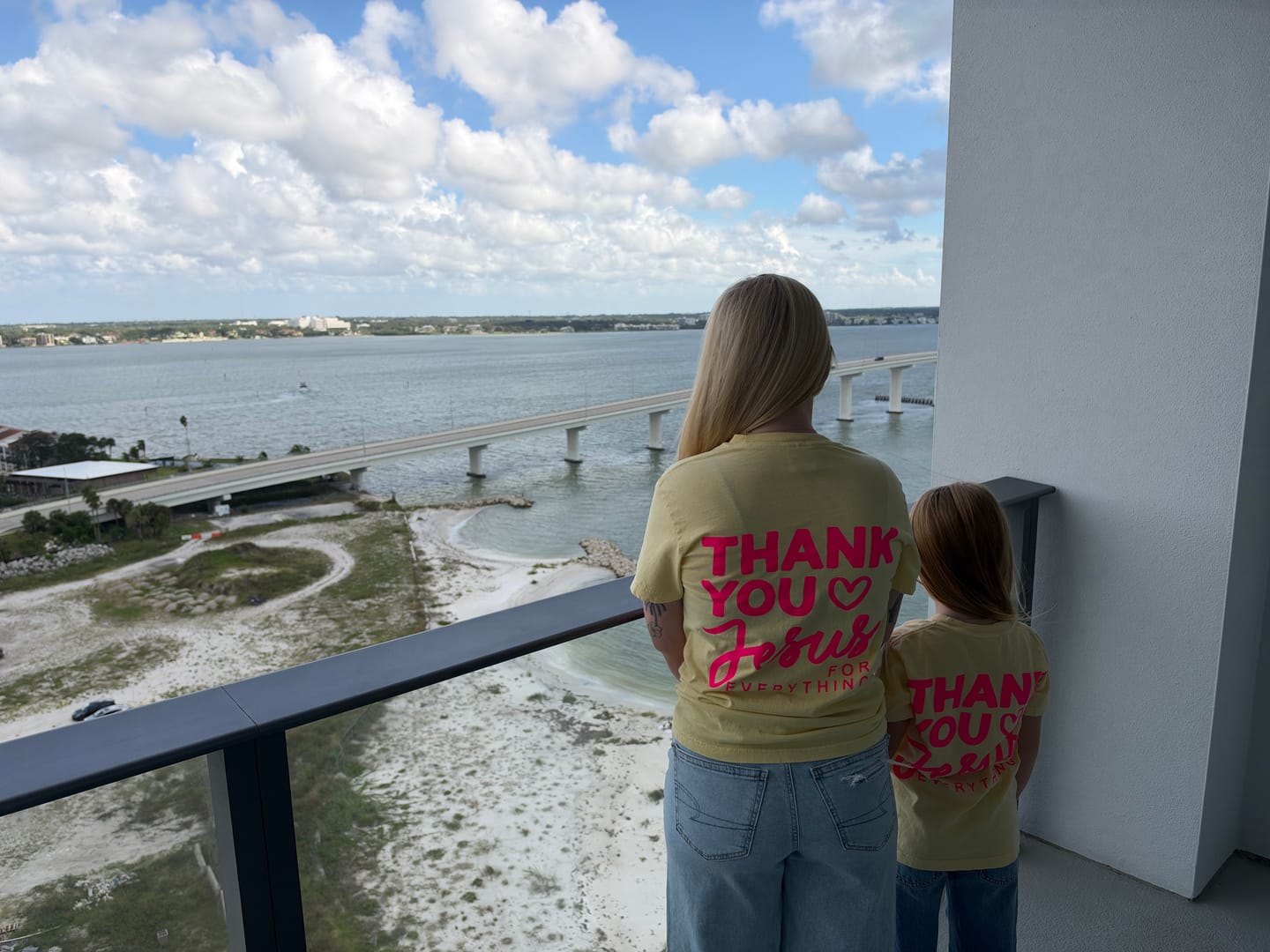 Customer photo review of Thank You Jesus Tee - Butter