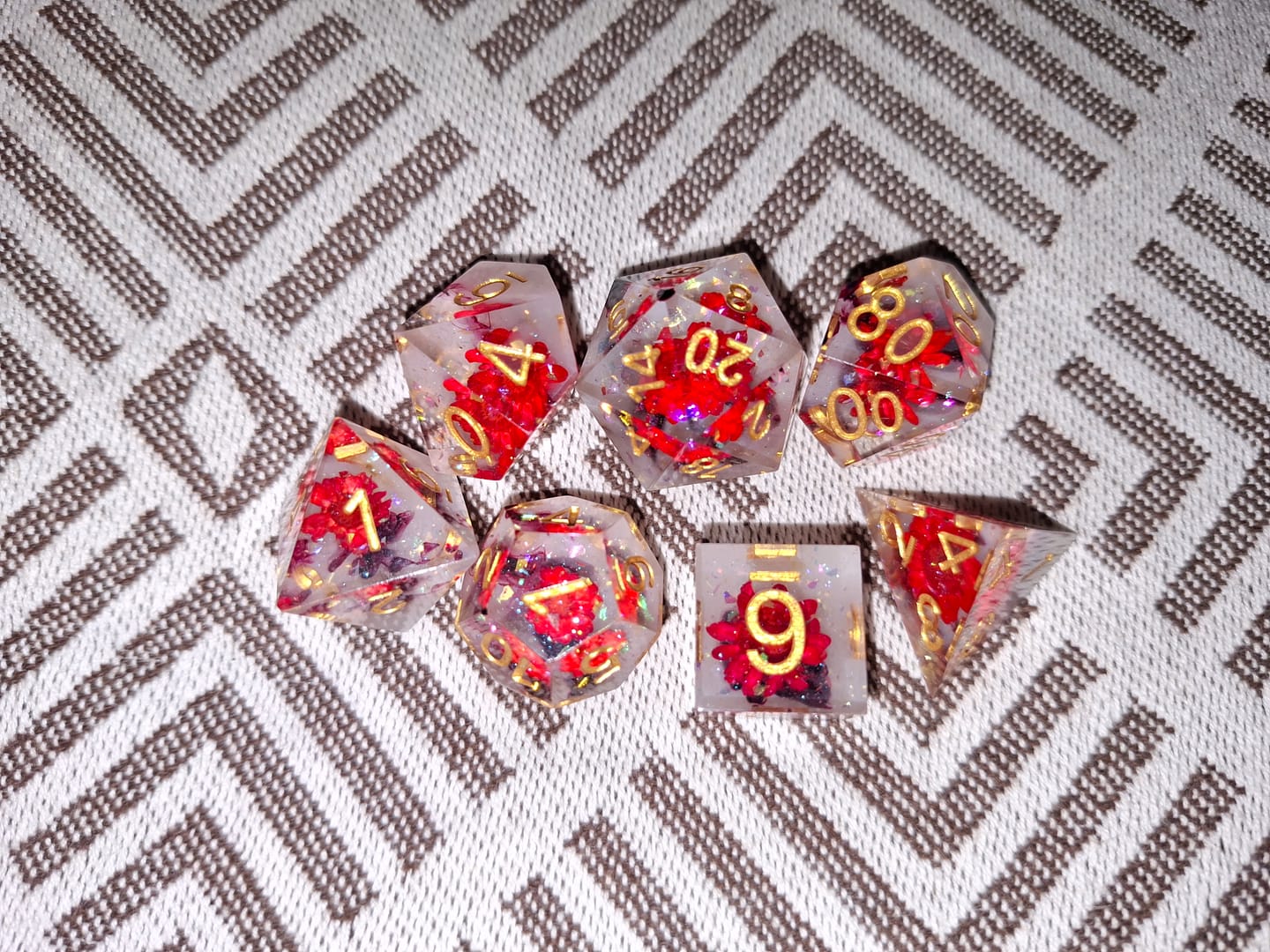 Customer photo review of Eternal Spring Red & White Glitter